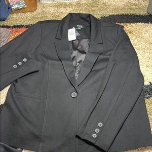 Torrid Black Women's Blazer Size 2 = 2X or 18-20 Nice Business Wear NWT